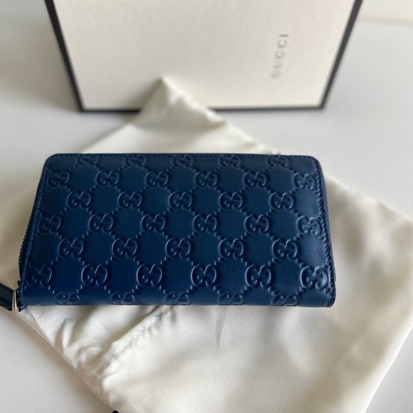 GUCCI Blue Ny Yankee Wallet - Picture 4 of 11